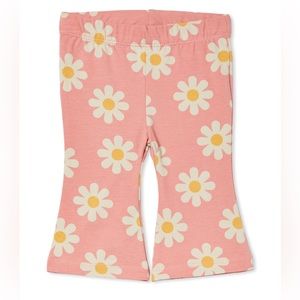Cotton On Baby Girls Floren Flare Pants In Earth Clay/bruny Daisy